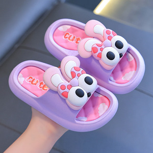 Sandales antidérapantes en gros pour bébés filles, pantoufles d'extérieur, sandales décontractées 3D dessin animé pour garçons et filles - Product Image 6