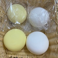 Jouet anti-stress en polyuréthane souple et moelleux, au toucher laiteux, en forme de chignon, jaune et blanc, à récupération lente, article le plus vendu, en sachet
