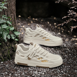 Chaussures de sport en cuir pour hommes, chaussures respirantes pour hommes, chaussures décoratives, chaussures de sport, chaussures à la mode - Product Image 2