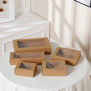 <span class=keywords><strong>Caja</strong></span> de Regalo Extraíble Portátil Personalizada con Cartón Reciclado Ecológico, Embalaje de Lujo con Ventana Marrón para Marcos de Fotos - Product Image 3