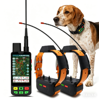 Collier GPS intégré pour chien ESEEK : Entraînement par stimulation statique à 10 niveaux + Batterie 6400 mAh & Développement de micrologiciel personnalisé
