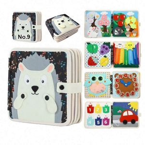 Libro Sensorial Montessori de Fieltro con Animales, el Más Vendido en Stock, Libro de Actividades de Tela Suave para Niños Pequeños, Tablero de Actividades de Fieltro para Desarrollo de Habilidades Básicas - Product Image 6