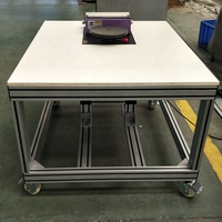 Tables de travail en alliage d'aluminium pour ligne de montage industrielle