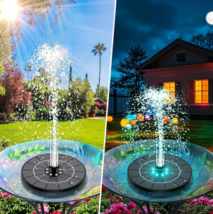 Fontana <span class=keywords><strong>Solare</strong></span> Galleggiante con Luce, Pompa per Laghetto, Vasca per Uccelli, Giardino, Esterno, Patio, Cortile, Piscina, Acquario, Cascata Decorativa per Casa - Product Image 4