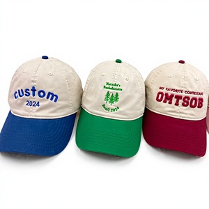 Casquette de baseball bicolore brodée sur mesure, casquette brodée avec texte et logo personnalisés, casquette de papa, <span class=keywords><strong>cadeau</strong></span> <span class=keywords><strong>pour</strong></span> papa, maman, lui, elle, petit ami, mariée - Product Image 3