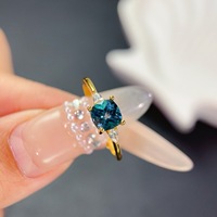 Directly Factory High Quality 925 Silver Ring Natural Topaz Jewelry Customizable for Women's Anniversaries