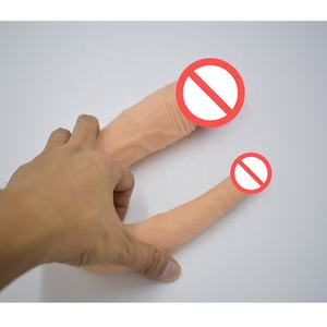 Juguete sexual para adultos, estimulador de doble apertura, masajeador, consolador realista de doble cabeza - Product Image 5