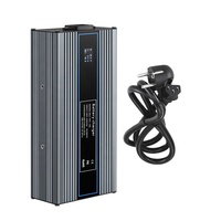 Chargeur de batterie universel intelligent pour moto électrique 48V, optionnel 48V avec écran LED, chargeur de batterie