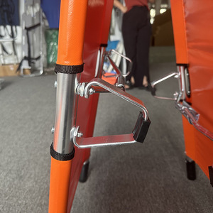Folding Emergency Stretcher Aluminum Alloy Orange Color 206x55x13.5cm For Fire Rescue - Product Image 2