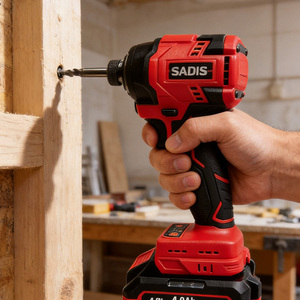 SADIS 18V MAX ATOMI Taladro Atornillador de Impacto Sin Escobillas de 1/4 pulg. y 3 Velocidades con Luz de Relleno, Resistente a Golpes, para Ingeniería y Mantenimiento - Product Image 5