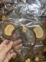 Accessoires de fête d'Halloween, bandeau d'oreilles de singe marron en peluche