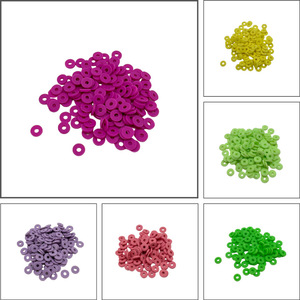 <b>Polymer</b> Clay Beads 6mm Spacers For DIY Jewelry Making Beading Supplies Bulk Loose Beads Multicolor Options - Product Image 2