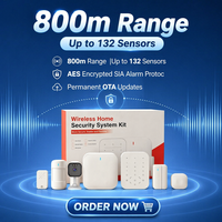 Système d'alarme domestique intelligent LHD8100 avec logo OEM, certifié CE/FCC/ROHS, meilleur panneau d'alarme sans frais mensuels pour la sécurité à domicile