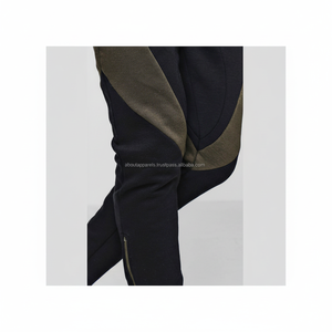 Pantalons de survêtement pour hommes en coton 100% respirant, poids lourd, en gros, OEM, personnalisés, style motard, avec cordon de serrage et poche, taille plus - Product Image 1