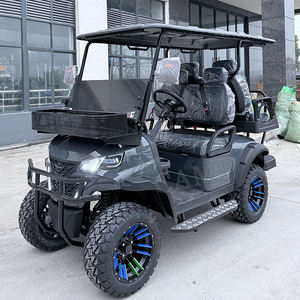 Kamp 4 tekerlek Golf arabası 2 + 2 kişilik benzinli Buggy lüks kaldırılmış gaz Powered Golf arabası - Product Image 6