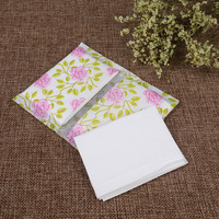 Vente en gros Mini portefeuille en pâte de bois vierge 3 plis personnalisé Papier de soie de poche Mouchoirs en papier publicitaires