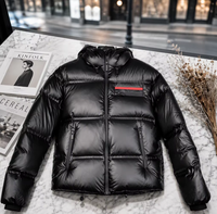 Veste en duvet à capuche lisse pour homme de marque haut de gamme, veste d'extérieur coupe-vent, logo OME personnalisable sur la poitrine