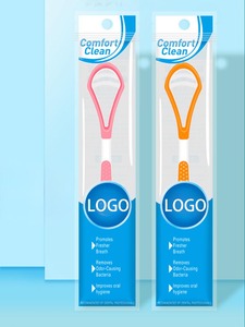 OEM vệ sinh răng miệng công cụ halitosis chăm sóc hai mặt mềm Silicone làm sạch <span class=keywords><strong>scraper</strong></span> - Product Image 2