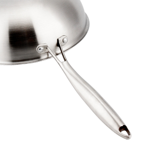 Stainless Steel 30/32/34cm <strong>Wok</strong> Fry Pan with Glass Cover Metal Inoxidable Panela <strong>Wok</strong> for Gas and <strong>Induction</strong> Cooker - Product Image 6