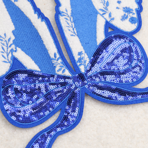 Innovative Design Bunny Embroidery Patches Sequins Easter Iron On Happy Easter Day Patches - Product Image 5