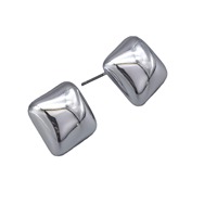 HL Wholesale Best Selling Trendy High-End Plastic Gold Geometric Irregular Earrings Eco-Friendly Plastic Earrings