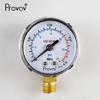 Alat Ukur Industri 0.16 25 31.5 40 MPa 3500 4000 psi Manometer Pengukur Tekanan Gas Udara untuk Regulator
