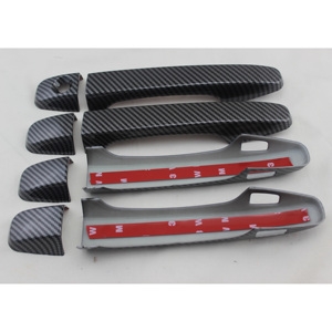 Cubierta de manija de puerta de fibra de carbono, accesorios de plástico ABS para Toyota <span class=keywords><strong>Prius</strong></span> XW30 30 30 zvw30 <span class=keywords><strong>zvw35</strong></span>, color negro, 2010 ~ 2015 - Product Image 3