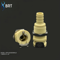 Raccord rapide CPC à montage sur panneau, connecteur rapide à valve en ligne 5/16" femelle pour équipement de beauté