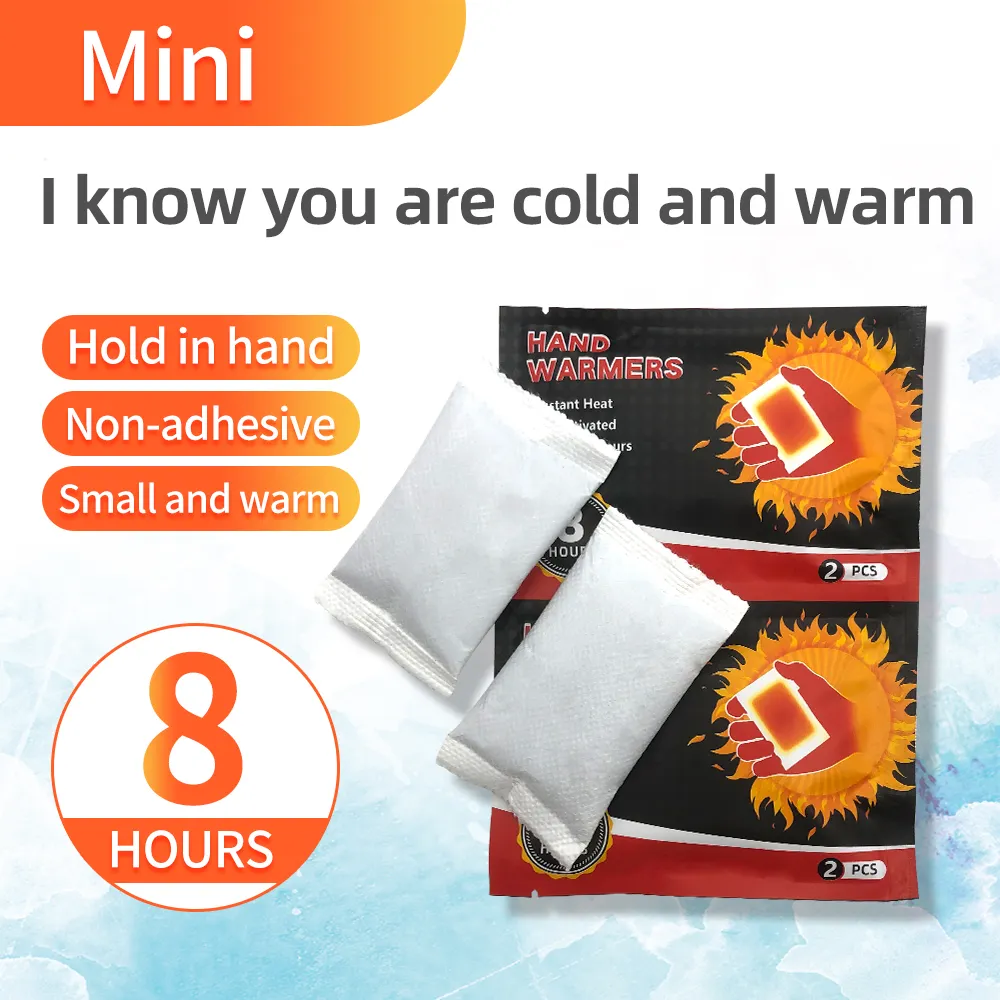 Customised 18 Hour Winter Foot and Hand Warmer Self Heating Instant Hand Warmer 2 Piece Set Hot Pad Warmer