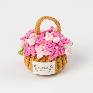 Handmade Versatile Mini Bouquet in Hanging Basket Small Office <b>Ornament</b> Gifts for Christmas Graduation Mother's Day <b>Easter</b> - Product Image 2