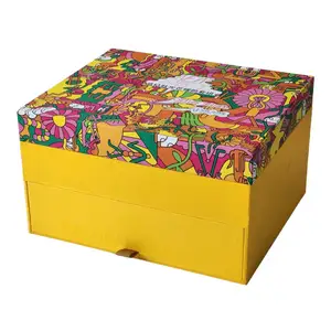 Изготовленный на заказ бумажный жесткий ящик Подарочная коробка набор Подарочная коробка роскошная упаковка коробка для духов со вставкой