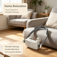 Masseur chauffant pour le cou et les épaules, pétrissage 3D Shiatsu, compresse chaude, vibration, télécommande sans fil, mains libres, pour le cou/les épaules