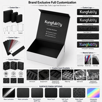 Emballage personnalisé pour la promotion des marques, boîte rigide pliable magnétique mate, kits d'essai de produits, kits d'influenceurs, coffret cadeau pour la promotion des marques