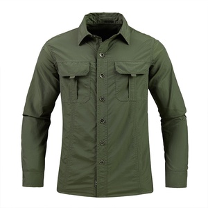 Camisa de <span class=keywords><strong>manga</strong></span> <span class=keywords><strong>larga</strong></span> de secado rápido con protección solar con efecto hielo para ropa de <span class=keywords><strong>trabajo</strong></span> ligera de gran tamaño al aire libre - Product Image 1