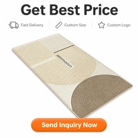 Tapis de cuisine absorbant l'huile et antidérapant, imperméable et résistant aux taches, facile à nettoyer, tapis de sol pour entrée, découpable sur mesure