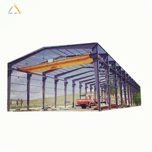 Wide Span Materials Warehouse Workshop Fabrication Space Frame Construction Steel Building Metal Structure For