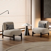 Fauteuil inclinable Zayshine en sherpa blanc, style italien moderne, pour salon, chambre, avec pieds en métal, fauteuil de détente, fauteuil de réception