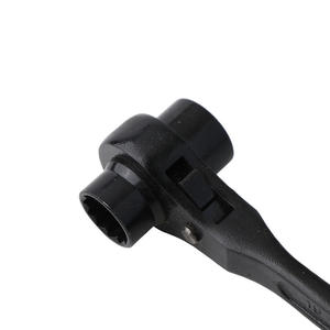 Llave de trinquete rápida métrica de un solo extremo con mordaza hexagonal dentada de acero al cromo vanadio de grado industrial con mango antideslizante - Product Image 1