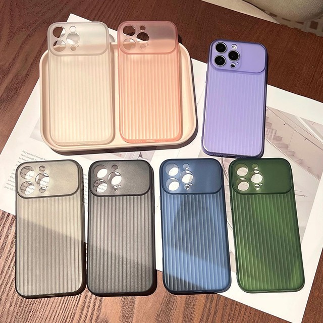 Corrugated Luggage Pattern Translucent Case for iPhone 18 17 15 14 13 Pro Max 16 Plus Shockproof Soft Silicone Stripe Cover