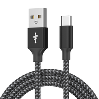 Câble de charge USB C 1m 2m 3m en nylon tressé, câble de charge rapide pour Samsung, charge rapide de type C