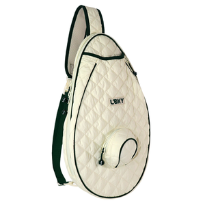 Bolso bandolera con bolsillo pequeño para pelotas, acolchado, de nailon, impermeable, personalizado, para tenis, pickleball y pádel. - Product Image 1