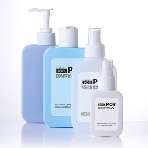 ขวดพลาสติก Sanle ผลิตจากวัสดุ PCR รีไซเคิล รูปทรงกระบอก สำหรับบรรจุภัณฑ์เครื่องสำอาง ขนาด 30 50 60 80 100 120 150 200 250 500 1000 มล. - Product Image 2