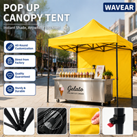 Nouvelle Tonnelle Pliante Extérieure en Acier Wavear 2x2 2x3 3x3 3x4 3x4.5 3x6 Imperméable Triple Couche Prix Usine Haute Qualité