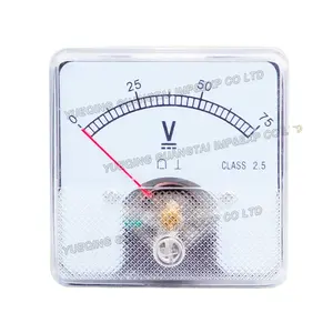 Hoge Kwaliteit 75V Micro Ac Dc Paneelmeter Analoge Voltmeter