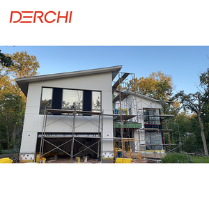 Hiện đại đôi kính đen nhôm Windows muỗi lưới bị hỏng cầu thiết kế ngang mở louver rèm cửa gấp màn hình - Product Image 4