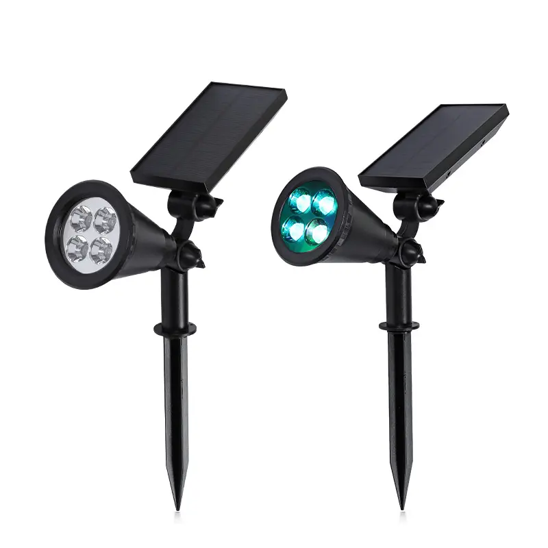 China New Product Ideas Abs Rgb Waterproof Outdoor Ip65 4w Led Solar Garden Light