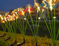 Lampe solaire LED papillon à fibres optiques pour jardin, pelouse, patio, allée, paysage, mariage, décoration de fêtes