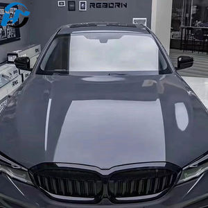 Film vinyle pour voiture PET TPU Cast Foshan Factory Wholesale PET HD Glossy Metallic <span class=keywords><strong>Audi</strong></span> Nano Grey, un rouleau complet de taille 1,52 x 18 m/5 x 60 pieds - Product Image 1