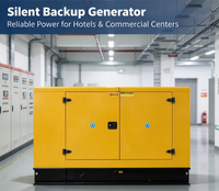 Groupe électrogène diesel silencieux 30 kW-50 kW 50/60 Hz avec capot de protection contre les intempéries pour utilisation en extérieur