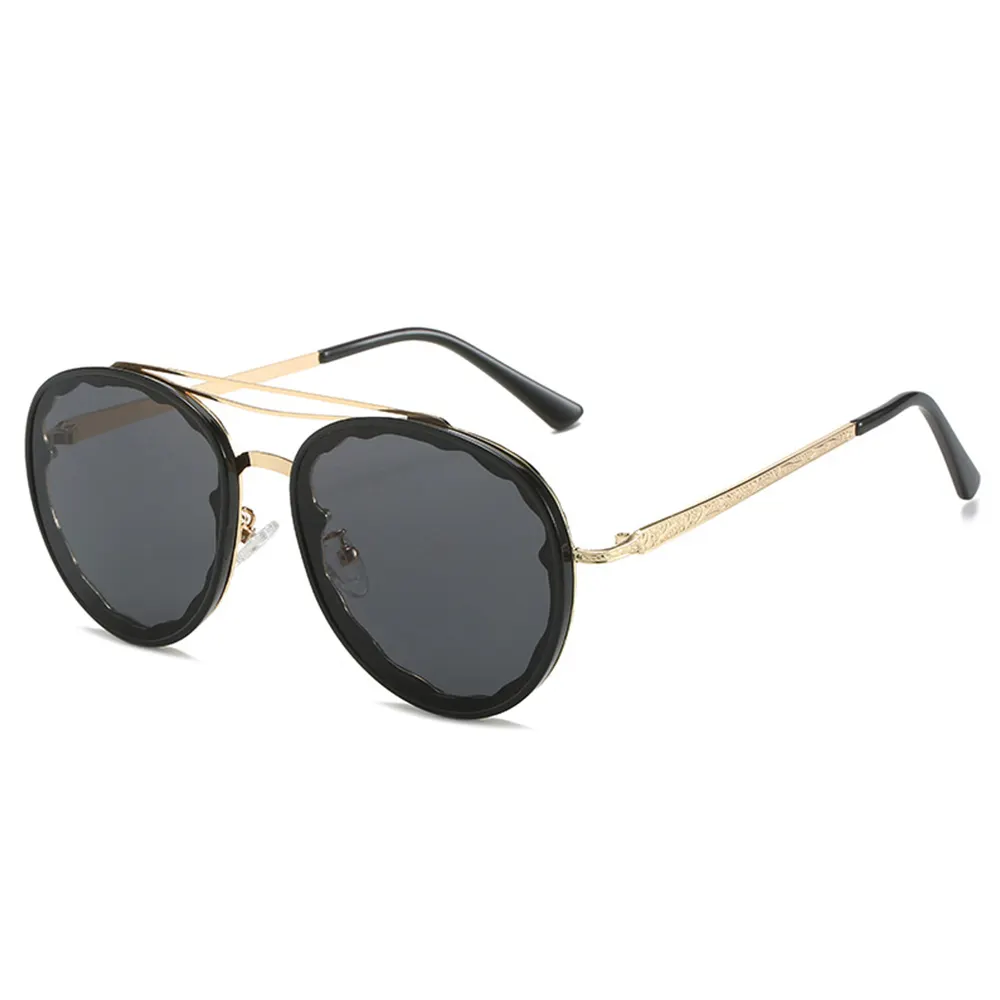 Sunglasses 2023 Classical Oval Trendy Shades Sun Glasses Women de sol Custom Logo Metal Temples Eyewear BU3515